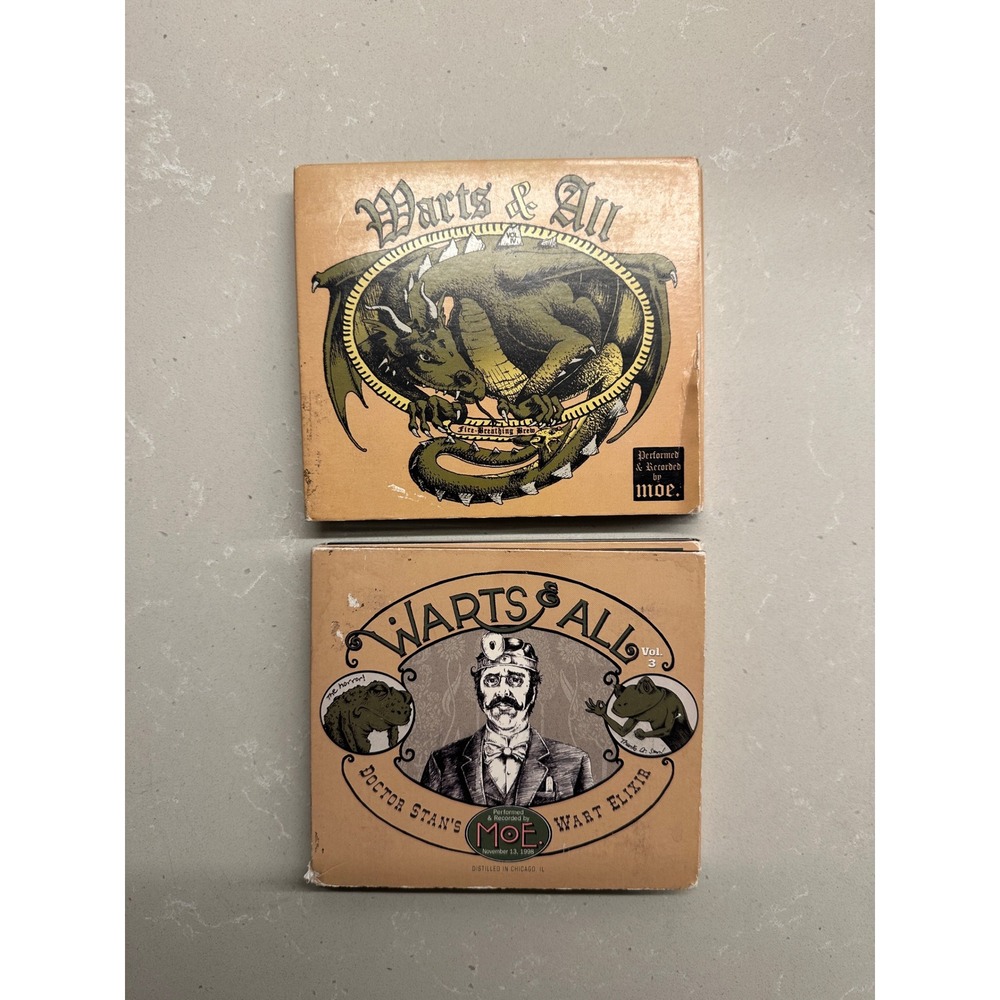 Moe Warts & All Volumes 4 & 3 CD Set 5 out of 6 Live Recordings FatBoy Records